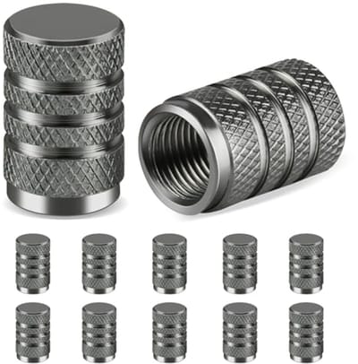 12 stuks universele aluminium ventieldoppen voor autobanden, vrachtwagen, SUV, motorfiets en fiets