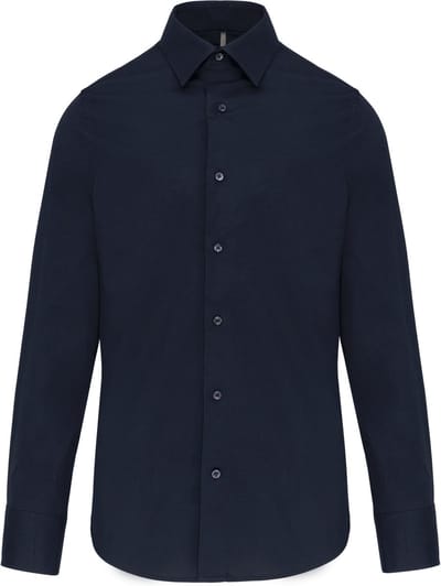 Kariban Heren stretch overhemd lange mouwen K529 - Navy - XL