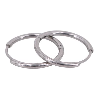 Kalli Oorringen Rond Smal Zilver 1.5 cm | 1896