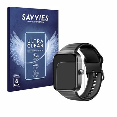 Savvies - Screenprotector voor Fitpolo IDW15 / IDW19 1.8" - Folie Beschermfolie transparant 6 Stuks