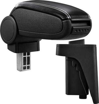 Armsteun Audi A3 S3 8P 2004-10 kunstleer zwart wit stiksel