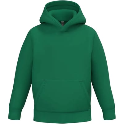 Kariban Kindersweater met capuchon K477 - Kelly Green - 4/6 years (4/6 ans)