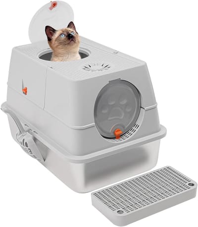 Kattenbak met deksel - Gesloten kattenbak - Frisse woning houden - Geurdicht en strooivermijdend
