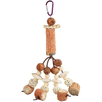 Jouets à mâcher pour perroquets Épis de maïs Os de seiche Soulagement de l'ennui Jouet à mâcher pour perroquets Cockatiel brown