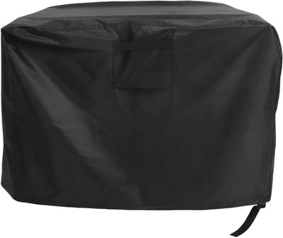 Vuurkorfhoes Waterdicht - Buitenhaard Beschermhoes - Terrasmeubilair Beschermen - Zware Oxford Stof - 82x82x61 cm - Zwart