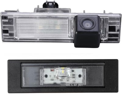 SnelShoppen - HD Nachtcamera Achteruitkijkcamera Vervanging voor BMW 1 Serie E81 E87 F20 F21 en 6 Serie E63 E64 F12 F06 F13, Waterproof, Wide-Angle, H