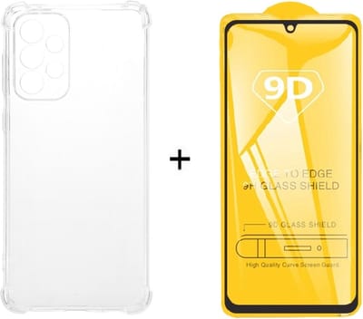 Shockproof silicone tpu gel hoesje Telefoonhoesje geschikt voor Samsung Galaxy A33 met full cover glas screenprotector