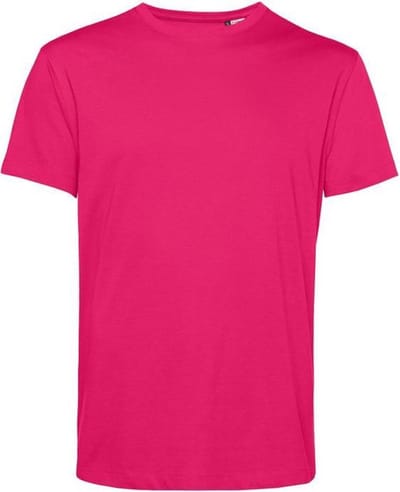 B&C Heren Organisch E150 T-Shirt (Magenta Roze)