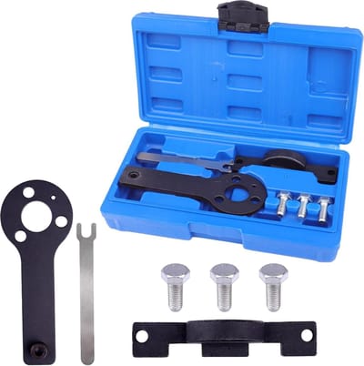 Motor Timing Gereedschap - Distributie Riem Kit - Motor Onderhoud - Carbon Staal - 25 cm - Zwart