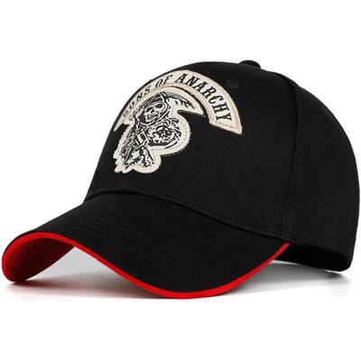 Unisex Samcro Borduur Baseballpetten Buiten Verstelbaar Lente en Herfst Casual Zonwerende Hoed gray
