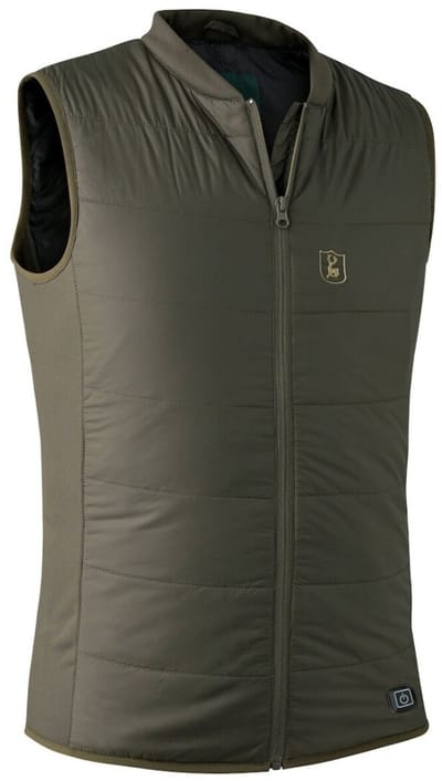 Deerhunter Heat Inner Waistcoat- Deep green maat L Warmte vest gewatteerde electrische bodywarmer thermokleding