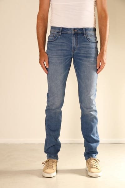 Heren spijkerbroek New Star - Jeans heren Toronto - light stone - maat W36/L32