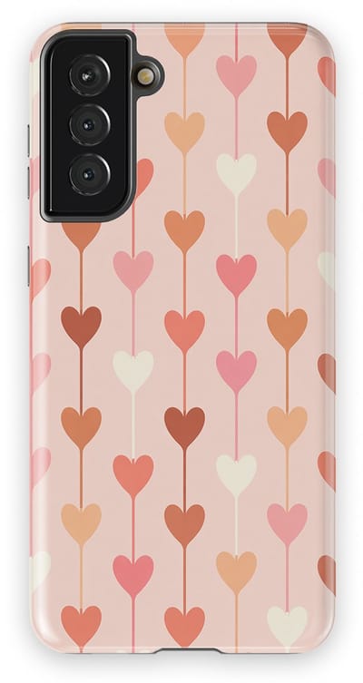 Tough Hoesje met Hartjes Samsung Galaxy S21 Plus | Little Love Tough Case Geschikt voor Mag | Hartjes Print Backcover Samsung Galaxy S21 Plus Falling Hearts