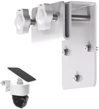PromoHome Dakgoothouder voor Eufy Security SoloCam S340, Aluminium, Weerbestendig, Buitencamerahouder
