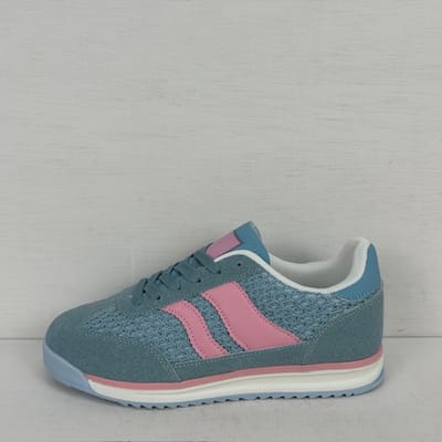 Casual sneakers met gevlochten motief blauw Blauw / 36