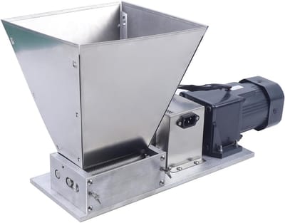Elektrische Graanmolen - Voedermolen Maïsmolen - Granen Malen - Verstelbare Rollen - 4 Liter Capaciteit - Zilver