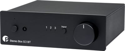 Pro-Ject Stereo Box S3 BT Versterker Bluetooth 2x50W - Draadloze Muziekstreaming - Krachtige Geluidsweergave - Eenvoudige Connectiviteit - Zwart