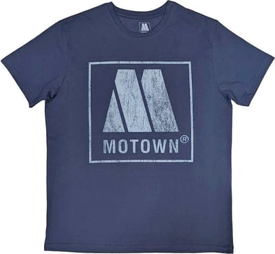 Motown Records - Vintage Logo Heren T-shirt - M - Blauw