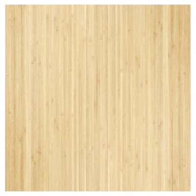 vidaXL - Vloerkleed - rechthoekig - 100x100 - cm - bamboe - lichtnaturel