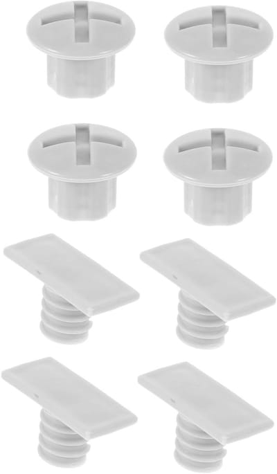 Schroefdoppen Glijbaan - Bevestigingsdoppen Speeltoestel - Speeltoestel Reparatie - Weerbestendige Constructie - 2.80X2.80X2.00CM - Grijs