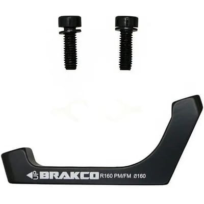 Road disc brake adapter - post mount caliper op frame Brakco Flat Mount