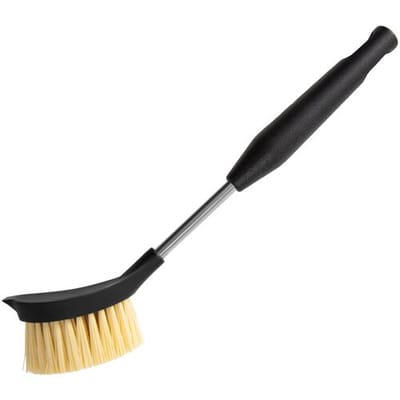 COOKER KING Afwasborstel Flessenborstel Schrob Borstel en Schuurspons BorstelErgonomisch Antislip Lang Handvat voor Reiniging 28cm