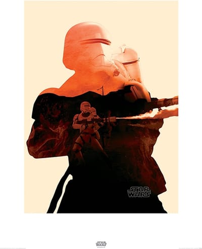 Star Wars Episode VII Flametrooper Tri Art Print 60x80cm | Poster