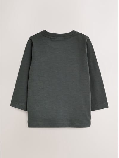 Next - Jongens - Effen T-shirt met lange mouwen - Grijs
