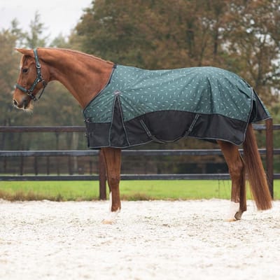 Regendeken de luxe 0 gram met fleecevoering 1200D Emerald