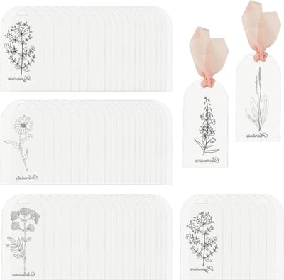 Acryl Plaatskaarten - Naamkaartjes Tafel - Bruiloft Tafel Decoratie - Gebogen Frosted Design - 100 stuks - Mat Transparant