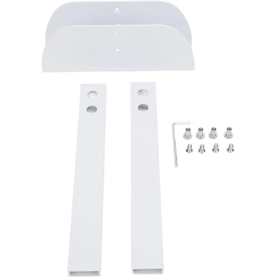 Serrure de sécurité pour porte pliante Alliage d'aluminium Double porte Serrure anti-enfant et anti-animal avec poignée double face white