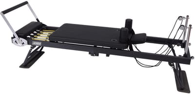 Lacardia Pilates Reformer - Pilates board - Buikspieren - Home workout - pilates bank zwart