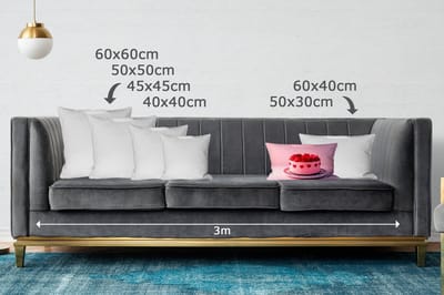 Sierkussens - Kussentjes Woonkamer - 50x30 cm - Taart - Hart - Roze