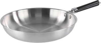 RVS Koekenpan 28 cm met Afneembare Greep - Geschikt voor Inductie en Oven