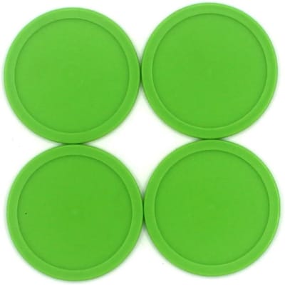 Air Hockey Set - Pucks Pushers - Tafelspel Spelen - Ergonomisch Ontwerp - 20 Stuks - Groen