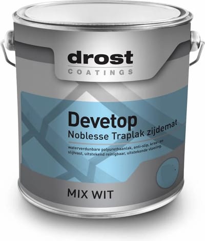 Devetop Noblesse PU/AC trappenlak zijdemat wit 1 liter