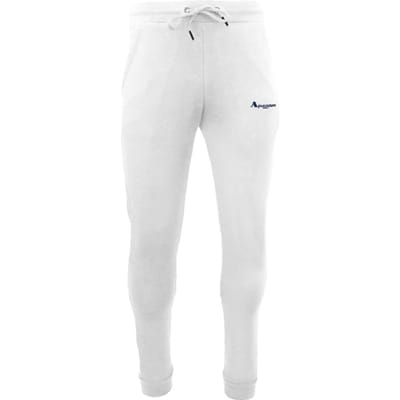 Aquascutum Uniseks Slim Joggers met koord voor volwassenen (Wit)