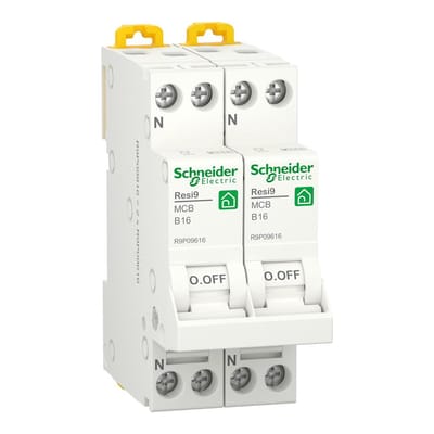 Schneider- Electric Schneider Electric fornuisgroep Resi9 2P+2N B16