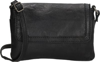 Beagles Maspalomas Schoudertas Dames - Crossbodytas met verstelbare schouderband - Tas van 100% Leder - Zwart