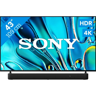 Sony Bravia 3 43" 4K Led (2025) + Sony HT-S2000 Zwart