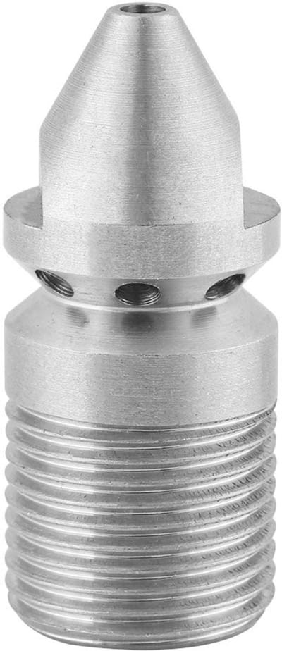 Dailygoods- Rioolreinigingsmondstuk Roestvrij Staal 304 - Rioolsproeier - Duurzaam - Achterwaartse Gaten - Voorwaarts Gat - Ideaal voor Afvoerreiniging - Riooljetter