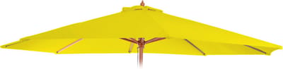Vervangingshoes voor parasol Florida, parasolhoes vervangingshoes, Ø 3,5m polyester 8 stokjes ~ geel