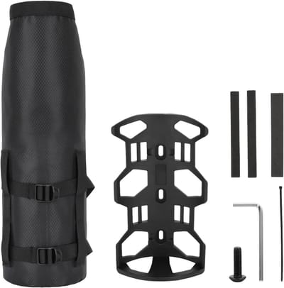 Fietstas Voorvork - Bidonhouder Frame - Multifunctioneel Fietsen - Roll-top Gespsluiting - 23x15x8 cm - Zwart