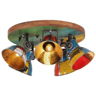 vidaXL Plafondlamp 25 W E27 50x50x25 cm meerkleurig