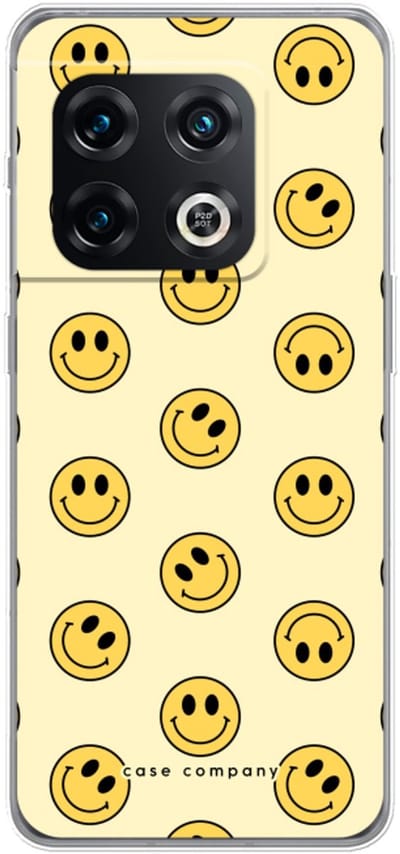 Case Company® - Hoesje geschikt voor OnePlus 10 Pro hoesje - Smiley N°2 - Soft Cover Telefoonhoesje - Bescherming aan alle Kanten en Schermrand