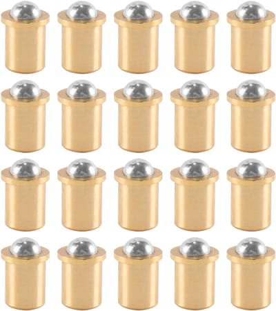 Dailygoods - Messing Kogelgrendelset met 20 Stuks voor Verborgen Kastdeuren
