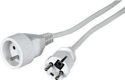 LOGON Verlengsnoer 3Gx1,5m² - 5 Meter - Stekker Met Penaarde - Wit