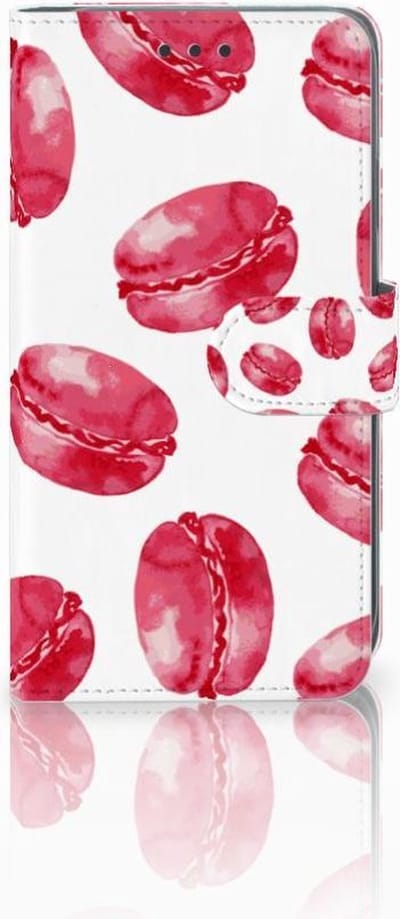 Boekhoesje voor Apple iPhone Xr Book Cover Pink Macarons
