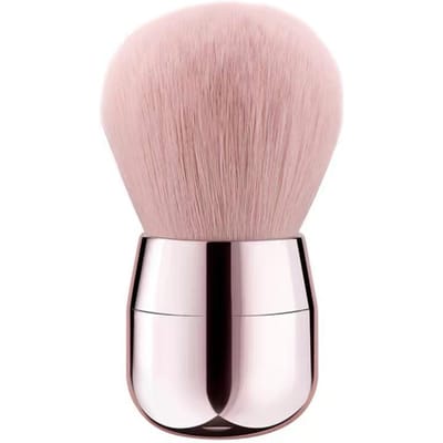 Brosse à ongles ronde de grande taille pour enlever la poussière des ongles, outil de nettoyage pour vernis à ongles acrylique, gel UV, poudre, accessoires de manucure rose or