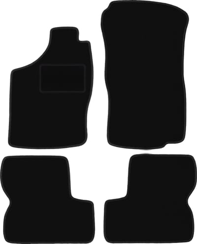 Zwarte veloursmatten voor: Opel Astra F hatchback, sedan, stationwagen, cabrio (1991-2002)